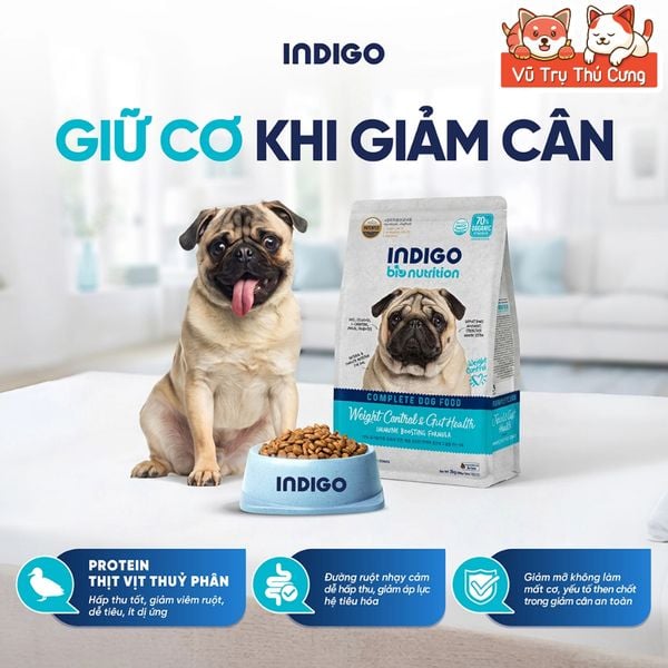 Thức Ăn Hạt Cho Chó Indigo Nhập Khẩu Hàn Quốc Túi 2kg - Hỗ Trợ Sức Khỏe Toàn Diện