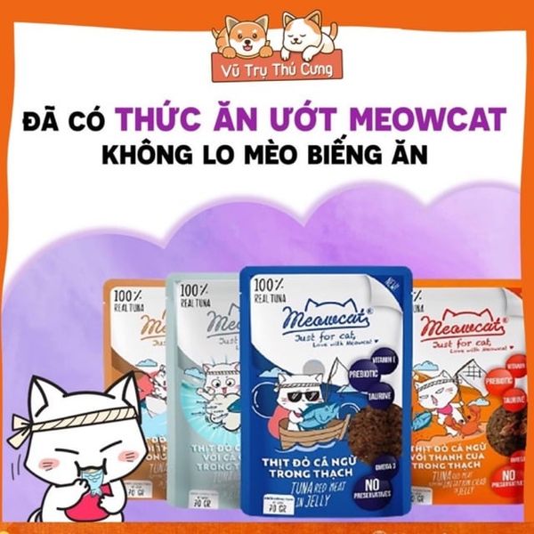 Pate Meowcat cho Mèo nhiều vị 70g