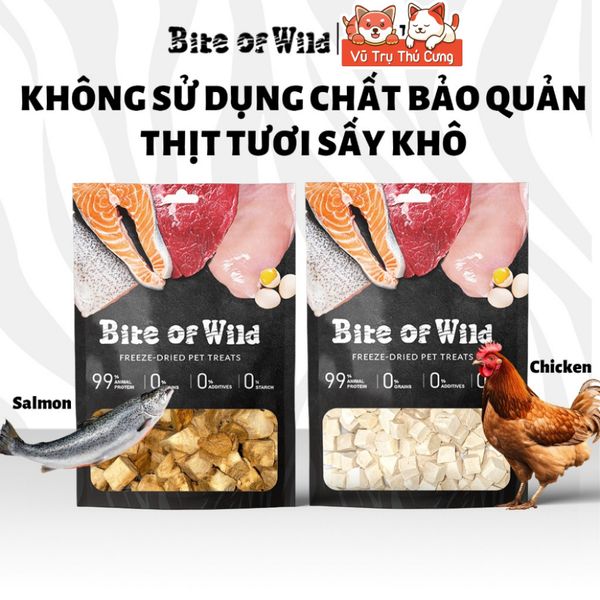 Thịt Sấy Cho Mèo Cao Cấp Bite Of Wild 40g