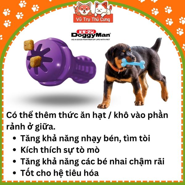 Đồ Chơi Xương Gặm Cao Su Siêu Bền Cho Chó DoggyMan