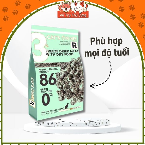 Hạt Cho Mèo Cat's On Mix Không Độn Ngũ Cốc