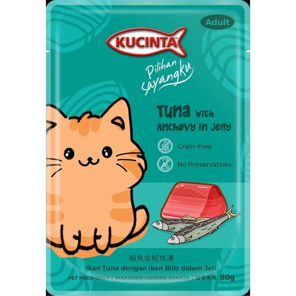 Pate Cho Mèo Kucinta Từ Thịt & Cá 80g