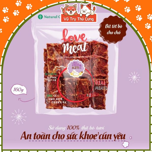 Snack Cho Chó Bít Tết Vị Bò/ Cừu/ Cá Hồi Natural Core