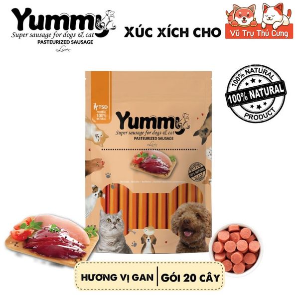 Xúc Xích Cho Chó Mèo Yummy (Túi 20 Cây)