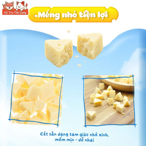 Snack Cho Chó Phô Mai Viên Doggyman Hello Túi 100g - Bổ Sung Canxi, Rau Củ