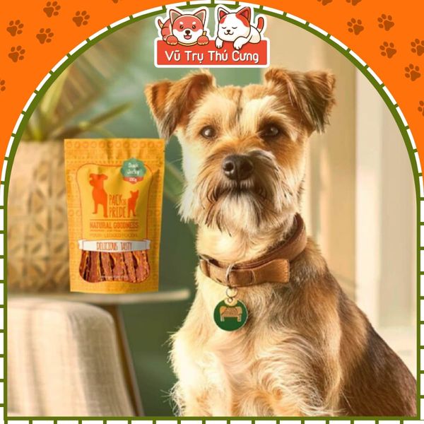 Snack Cho Chó Thịt Gà Vịt Sấy Pack'n Pride Giảm Stress Sạch Răng Miệng, Bảo Vệ Nướu 200g2