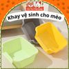 Khay Vệ Sinh Cho Mèo Có Thành Cao Chống Văng Cát (Đơn Sắc)2