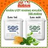 Khăn Ướt Lau Mắt / Lau Tai Cho Thú Cưng SOS 100 Miếng