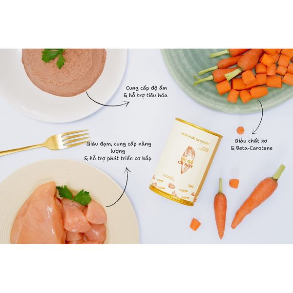Pate Cho Chó Mèo Alpha Pet Từ Thịt và Rau Củ 400g