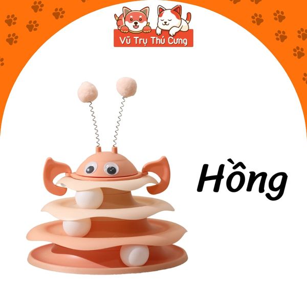 Đồ Chơi Cho Mèo Tháp Banh Tương Tác Vui Nhộn