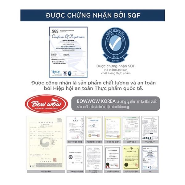 Snack huấn luyện cho Chó Phô mai cuộn Cá hồi Bowwow Cheese Roll Hàn Quốc 120g