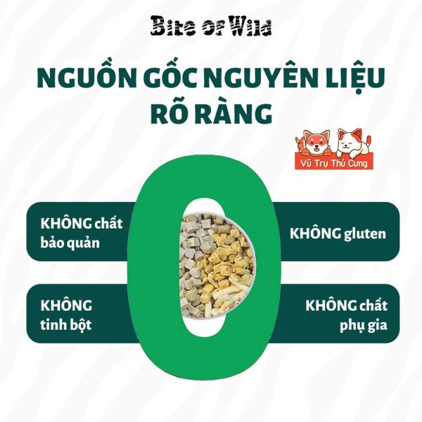 Thịt Sấy Cho Mèo Cao Cấp Bite Of Wild 40g