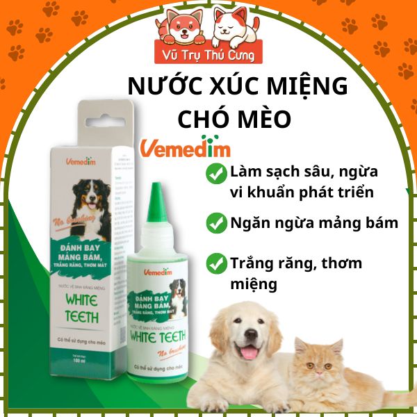 Dung Dịch Vệ Sinh Răng Miệng Cho Thú Cưng Vemedim 100ml2