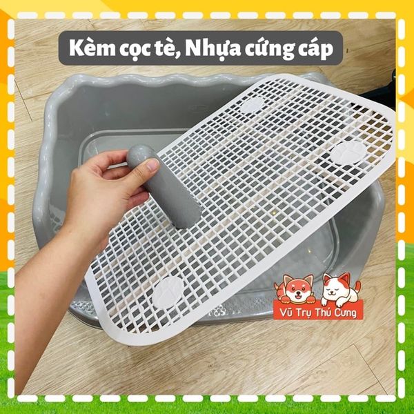 Khay vệ sinh cho Chó có thành cao chống văng nước 40x50cm