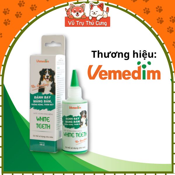 Dung Dịch Vệ Sinh Răng Miệng Cho Thú Cưng Vemedim 100ml2