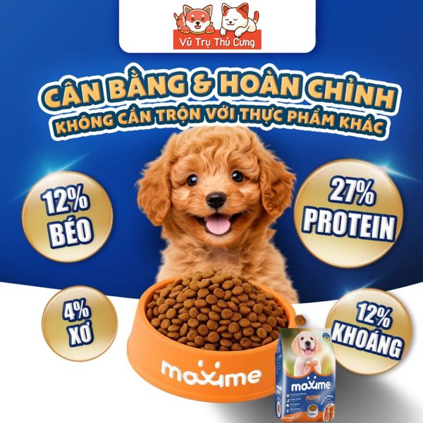 Thức Ăn Hạt Cho Chó Maxime Túi 1.5kg Tăng Cường Miễn Dịch