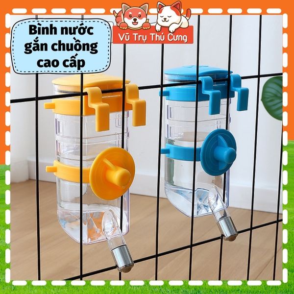 Bình Nước Gắn Chuồng Chó Mèo Tiện Lợi Dễ Vệ Sinh