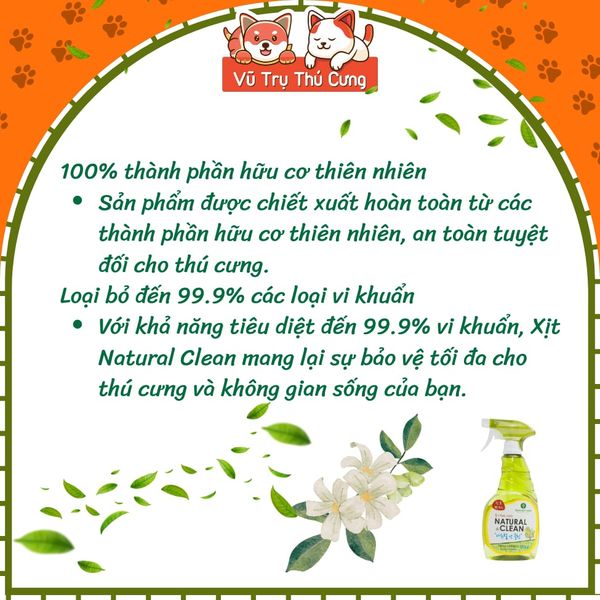 Xịt Khử Mùi Diệt Khuẩn Natural Clean Hàn Quốc 500ml2
