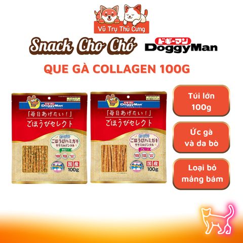 Snack Cho Chó Que gà Collagen DoggyMan 100g