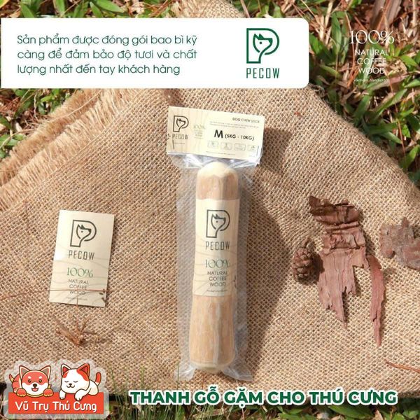Đồ Chơi Cho Chó Thanh Gỗ Gặm Cà Phê Pecow