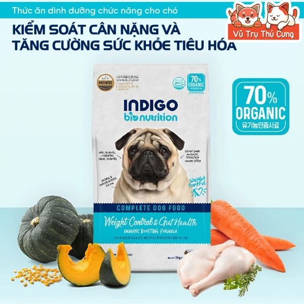 Thức Ăn Hạt Cho Chó Indigo Nhập Khẩu Hàn Quốc Túi 2kg - Hỗ Trợ Sức Khỏe Toàn Diện
