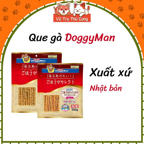 Snack Que gà Collagen cho chó DoggyMan 100g