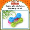 Đồ chơi xương gặm cho chó có lục lạc (cục tạ)