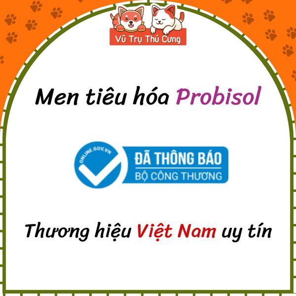 Combo Hộp 50 Gói Men Tiêu Hóa Cho Chó Mèo Probisol 5g2