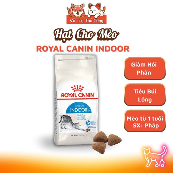 (Nguyên Seal) Thức ăn hạt cho Mèo trưởng thành Royal Canin Indoor 2Kg