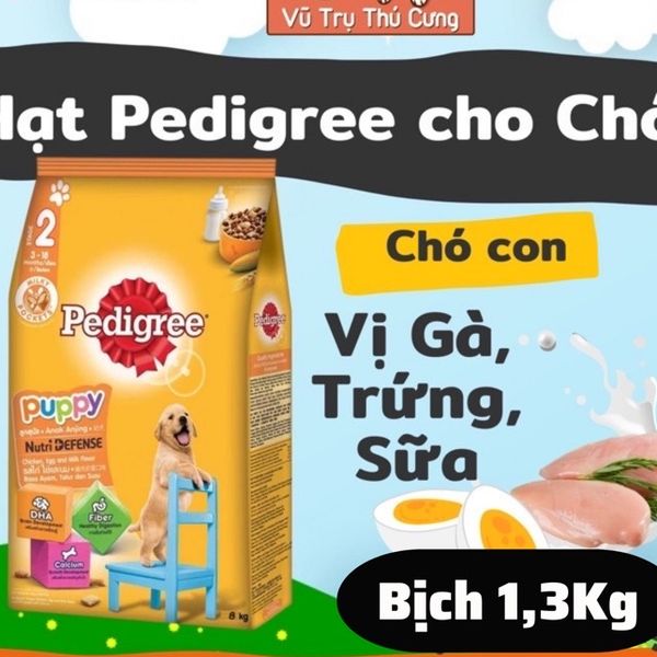 Thức Ăn Hạt Pedigree Cho Chó Bò Gà Nhiều Dinh Dưỡng