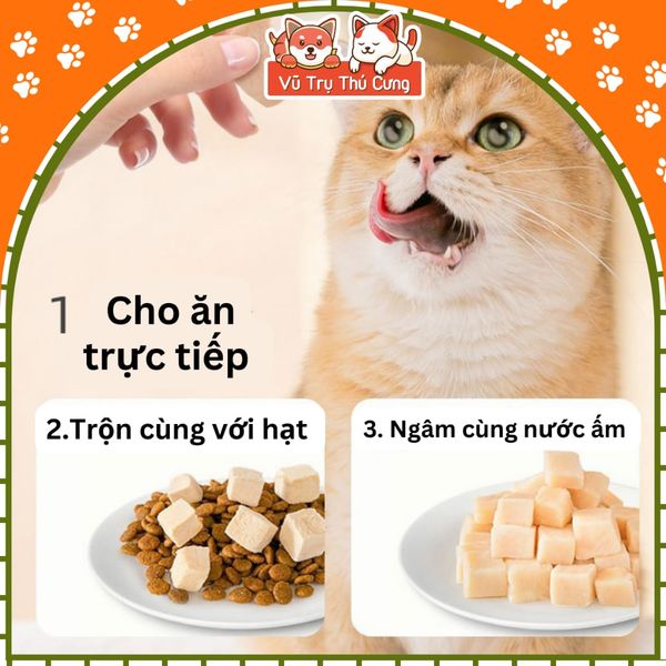 Ức Gà Viên Sấy Lạnh Cho Chó Mèo CATSDO 500g