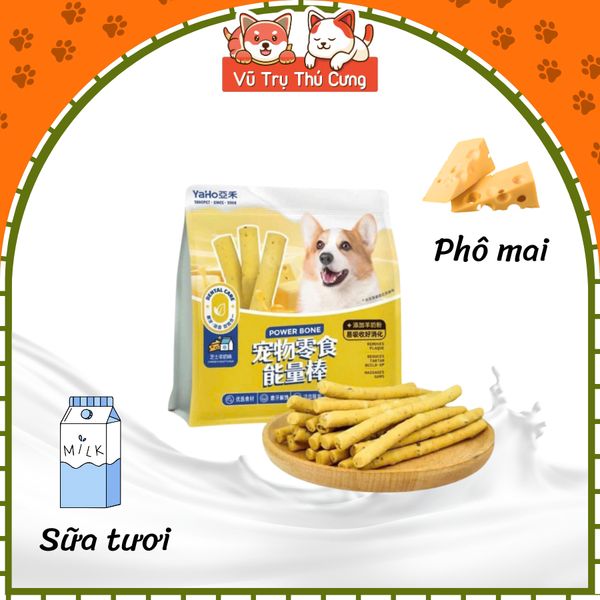 Que Thưởng Cho Chó Bổ Sung Thịt Và Rau Củ Yaho 330g