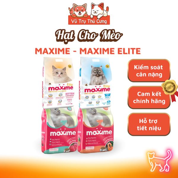 Hạt Cho Mèo Maxime Cao Cấp Hỗ Trợ Tiết Niệu Và Cân Bằng Dinh Dưỡng