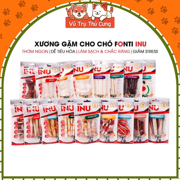 Xương Gặm Cho Chó Sạch Răng, Giàu Dinh Dưỡng Fonti Inu