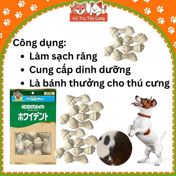 Xương Da Bò Cho Chó Bổ Sung Canxi DoggyMan ( 5 Nơ nhỏ )