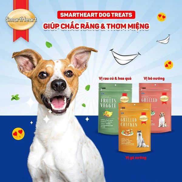 Bánh Thưởng Cho Chó SmartHeart Từ Thịt & Rau Củ 100g2
