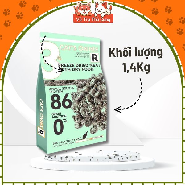 Hạt Cho Mèo Cat's On Mix Không Độn Ngũ Cốc