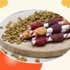 Snack Cho Chó Que Da Bò Cuốn Thịt Xiên 3 Vị DoggyMan (6 Xiên)
