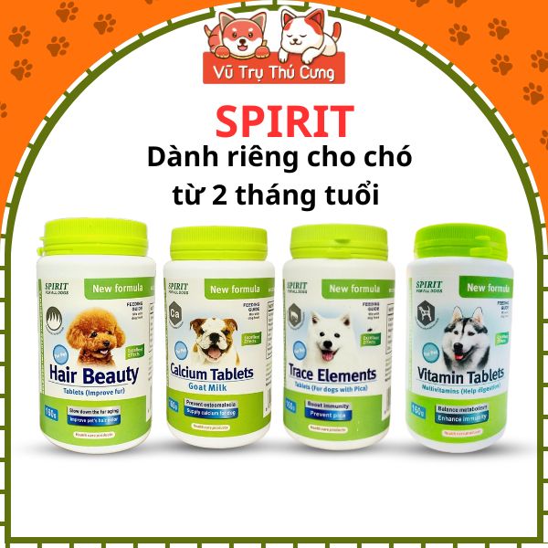 Viên Bổ Sung Dinh Dưỡng Cho Chó Spirit Hộp Nguyên2