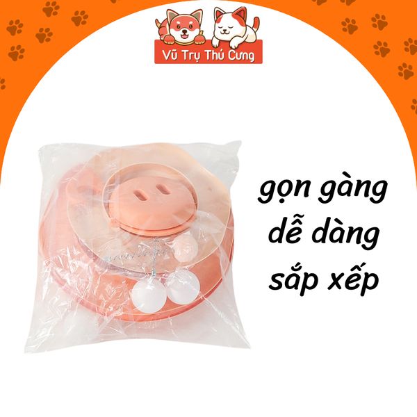 Đồ Chơi Cho Mèo-Tháp Banh 3 Tầng Có Lò Xo2