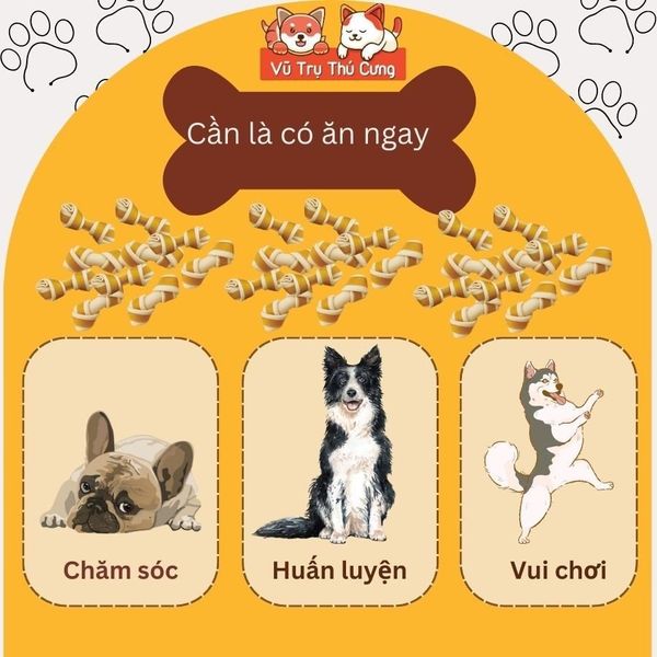 Snack cho Chó Dạng Xương Nơ DoggyMan Nhật Bản 10 cây