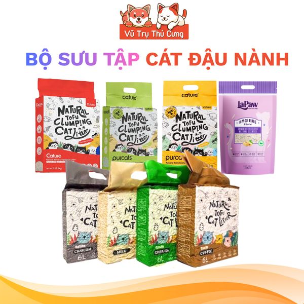 Cát Đậu Nành Tofu Cature / Catsme Cho Mèo Không Bụi, Vón Cục Hiệu Quả