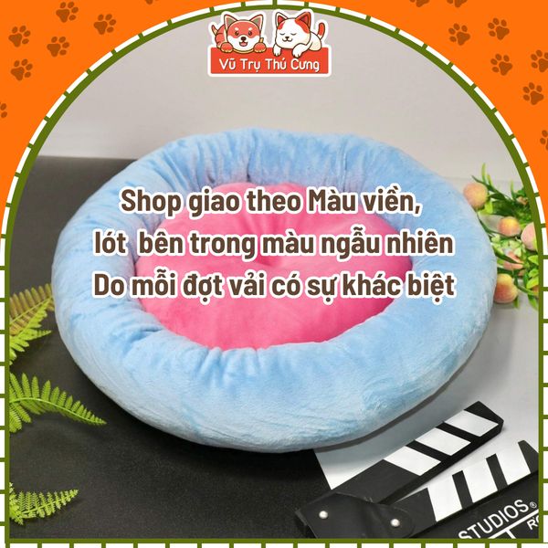 Nệm Ngủ Cho Chó Mèo Bằng Vải Nhung Size 40cm