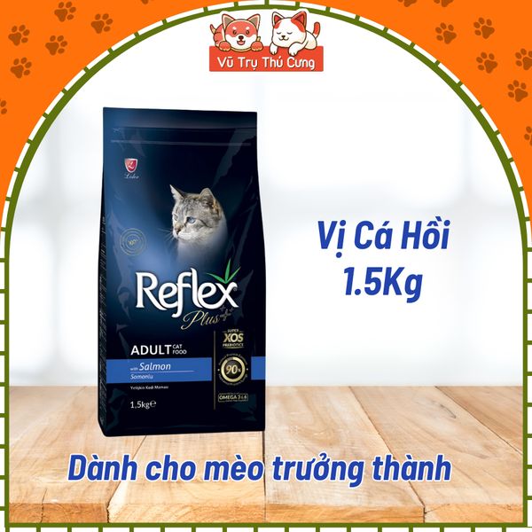Thức ăn Hạt Reflex Plus cho Mèo 1,5Kg Nhập khẩu Châu Âu