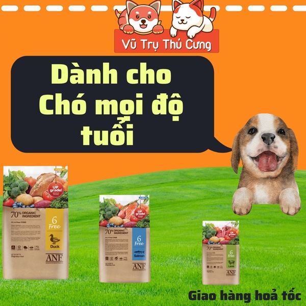 400g Hạt hữu cơ ANF dành cho Chó mọi độ tuổi, Thức ăn cho Chó từ Hàn Quốc
