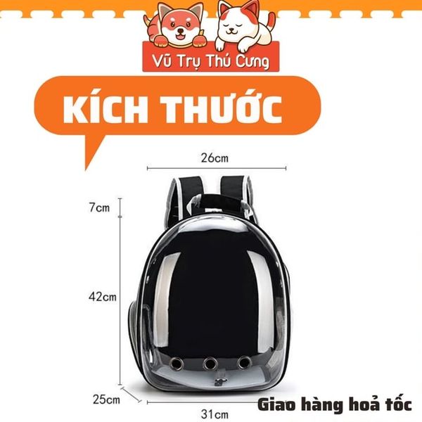 Balo Phi Hành Gia Cho Chó Mèo Nhiều Màu Sắc, Chất Liệu Thoáng Khí