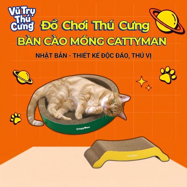 Bàn Cào Móng Cho Mèo Cattyman Thương Hiệu Nhật Bản