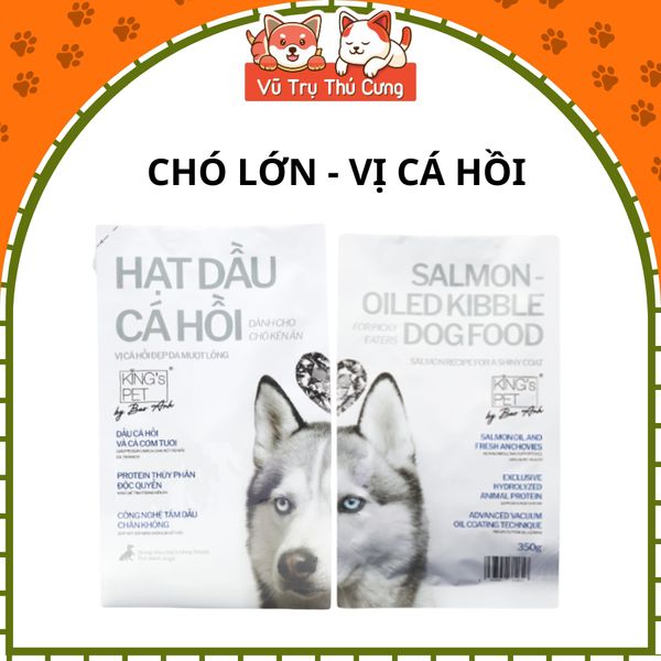 Thức Ăn Hạt Cho Chó Bổ Sung Dầu Cá Hồi King Pet