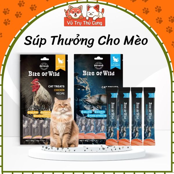 Súp Thưởng Cho Mèo Cao Cấp Bite Of Wild 4 Thanh