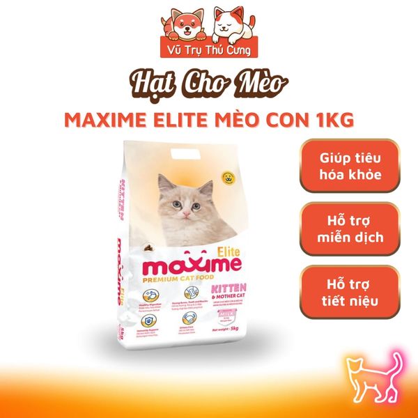 Hạt Cho Mèo Maxime Cao Cấp Hỗ Trợ Tiết Niệu Và Cân Bằng Dinh Dưỡng